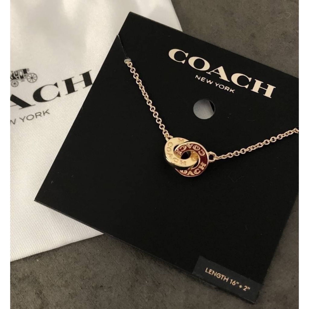 現貨！Coach雙環項鍊