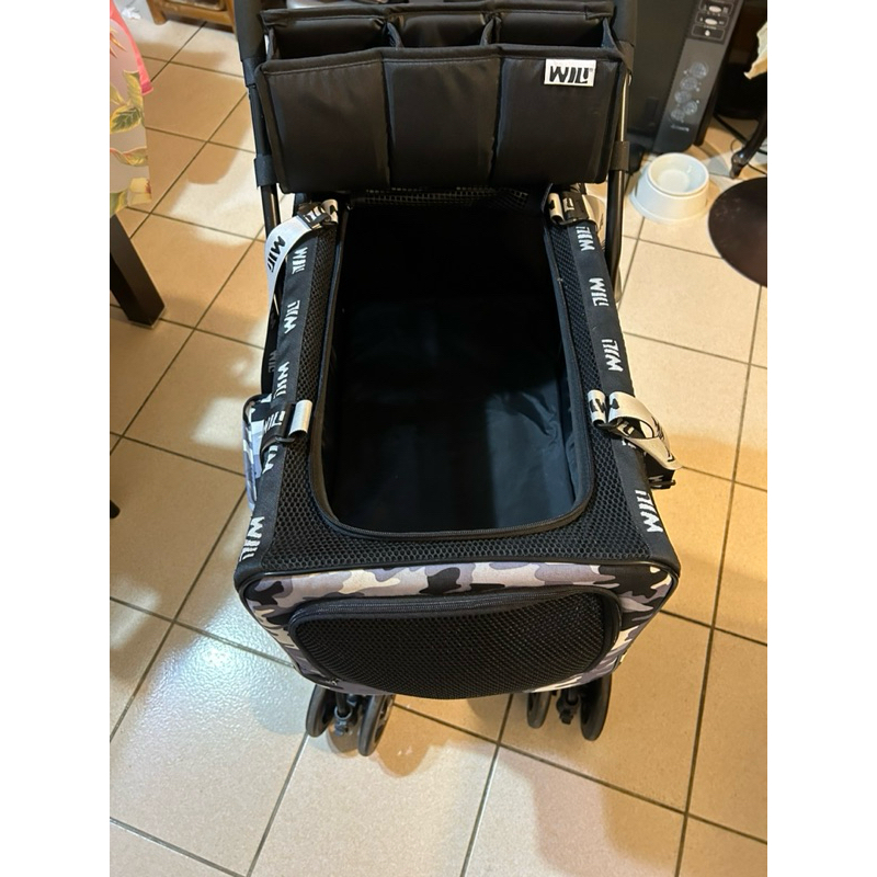 二手Will寵物推車，贈底下大型購物袋和雨遮