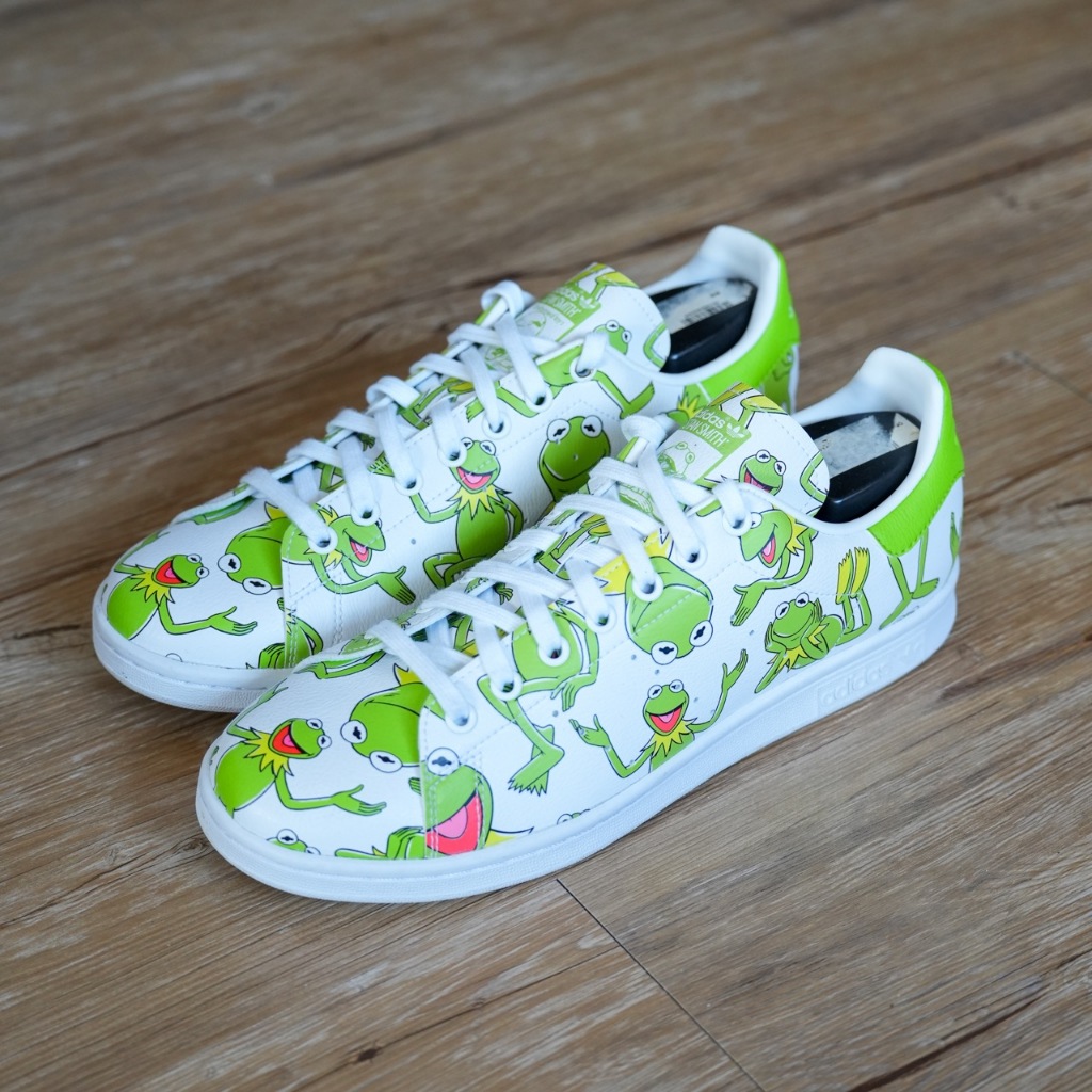 adidas Stan Smith x Kermit 白綠 科米蛙 芝麻街 聯名款 二手極新美品 無盒 FZ2707