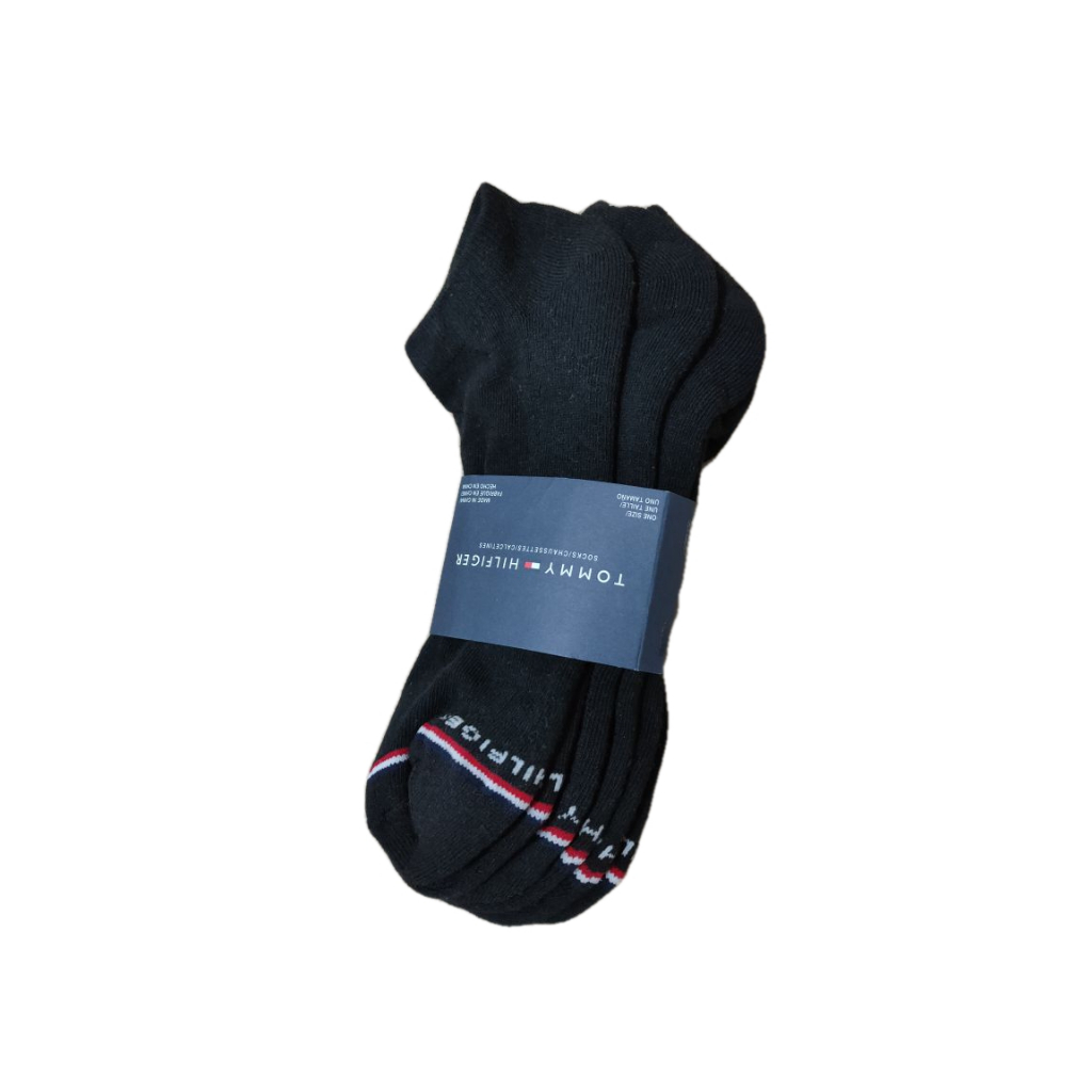 [現貨]美式休閒低短襪 一組3雙 湯米黑色 tommy hilfiger 低筒襪船襪休閒襪 生日交換禮物