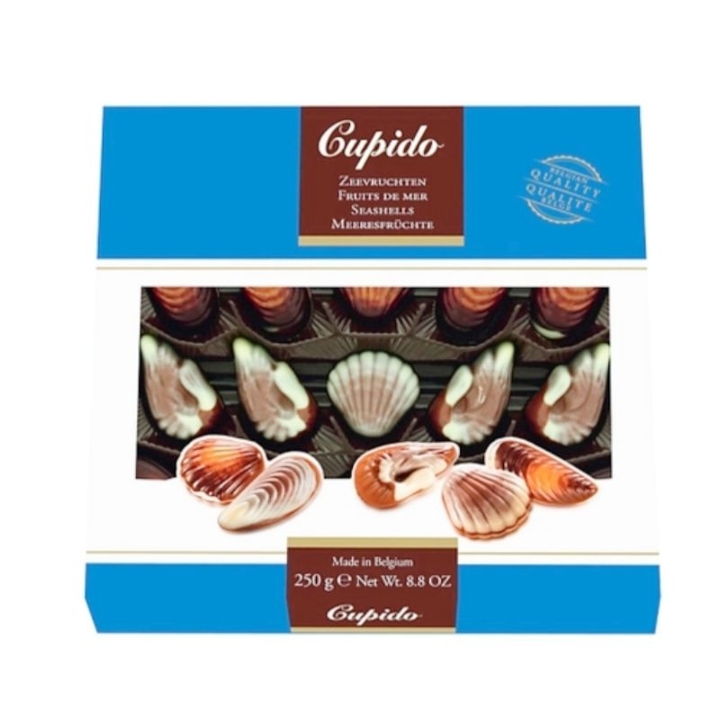 Cupido 酷比特 貝殼榛果夾心巧克力 250g/1盒