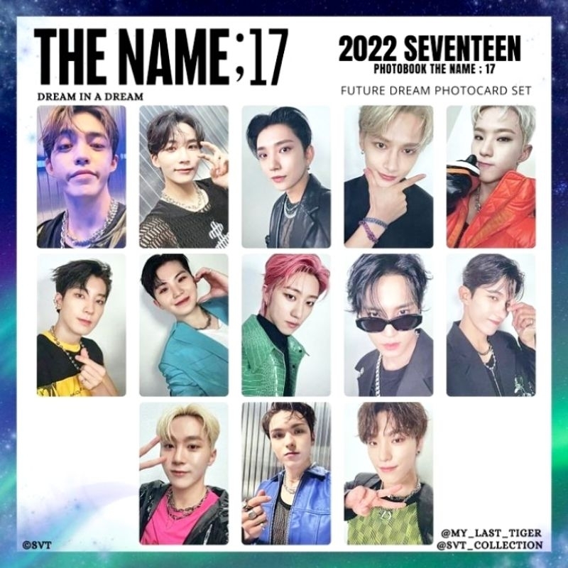 SEVENTEEN seventeen the name;17 黑版小卡