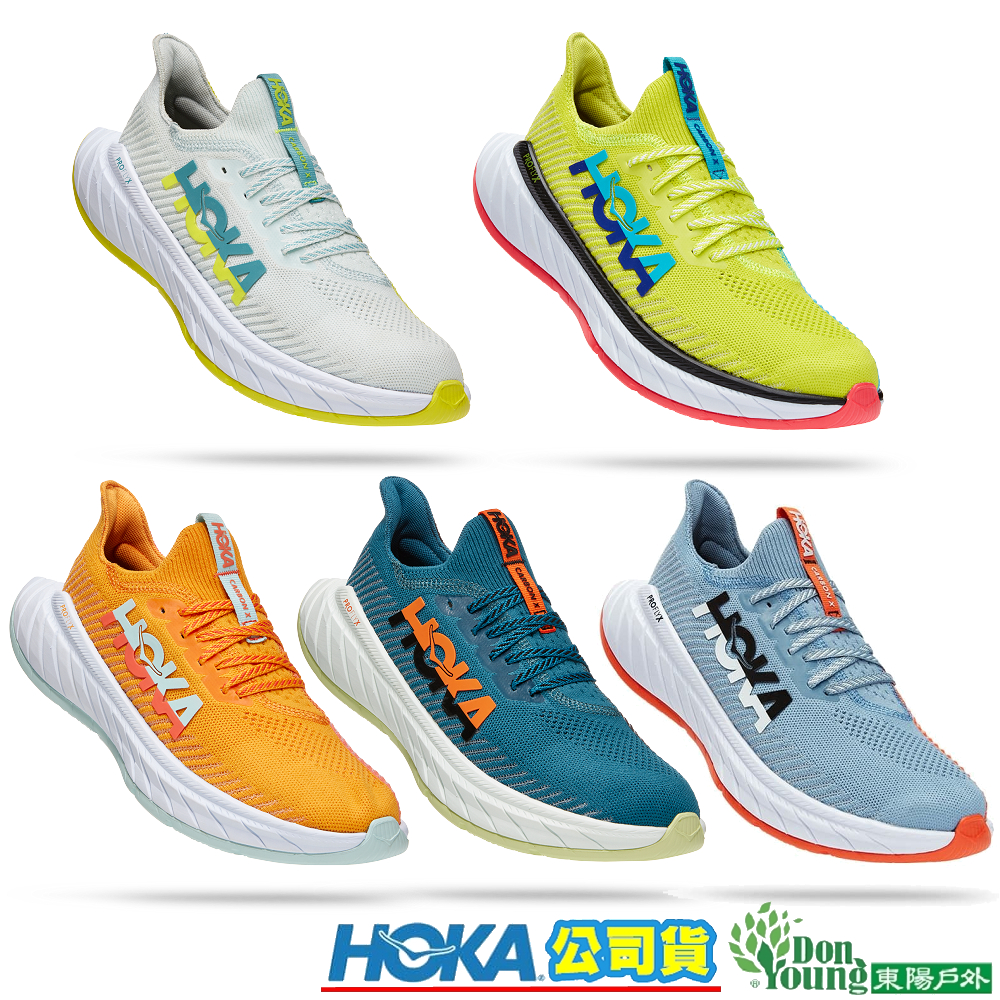 【HOKA 】HO1123192 男版Carbon X3競速炭板 馬拉松路跑鞋