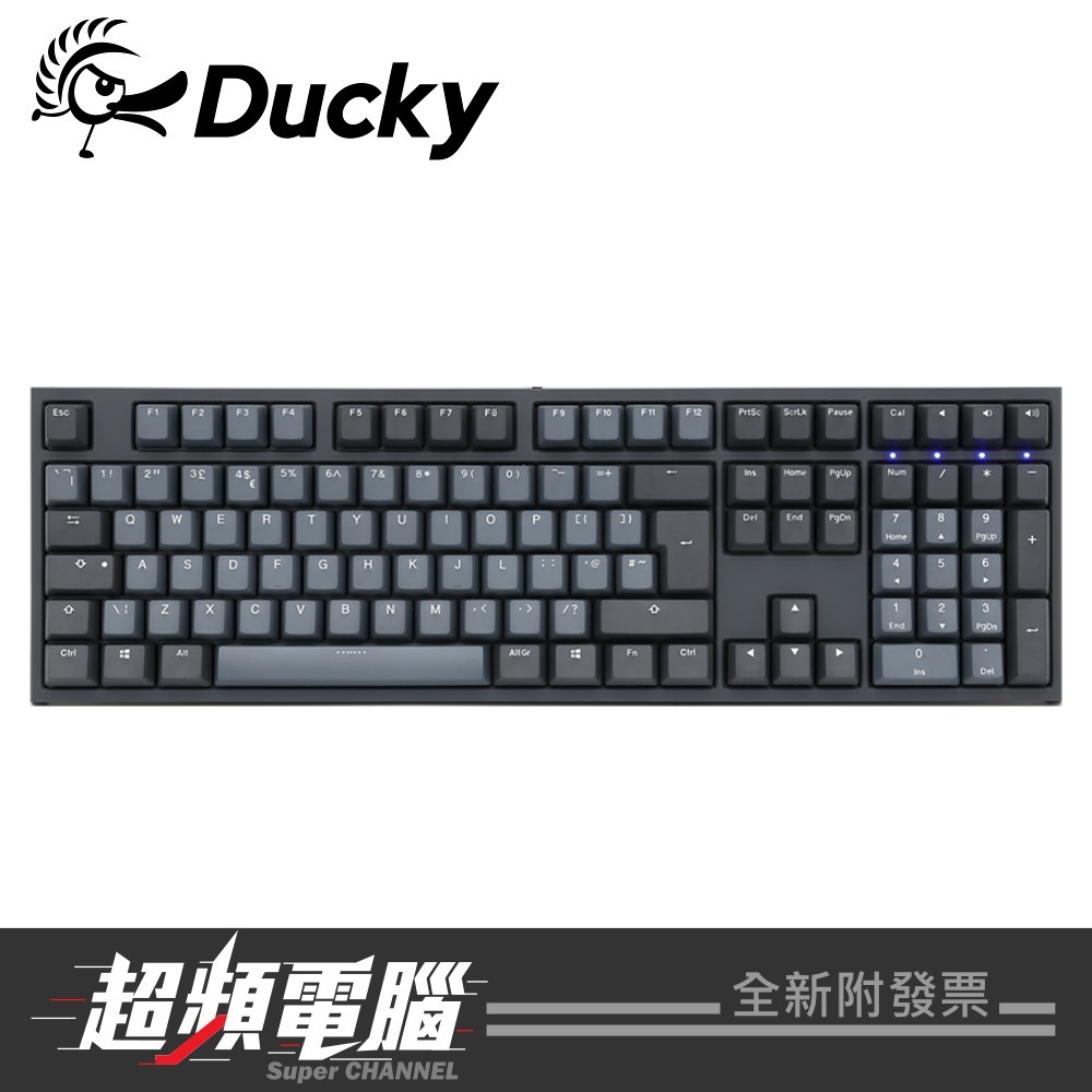 【超頻電腦】Ducky One 2 Skyline 天際線 機械鍵盤(茶軸/青軸/紅軸/銀軸/靜音紅)