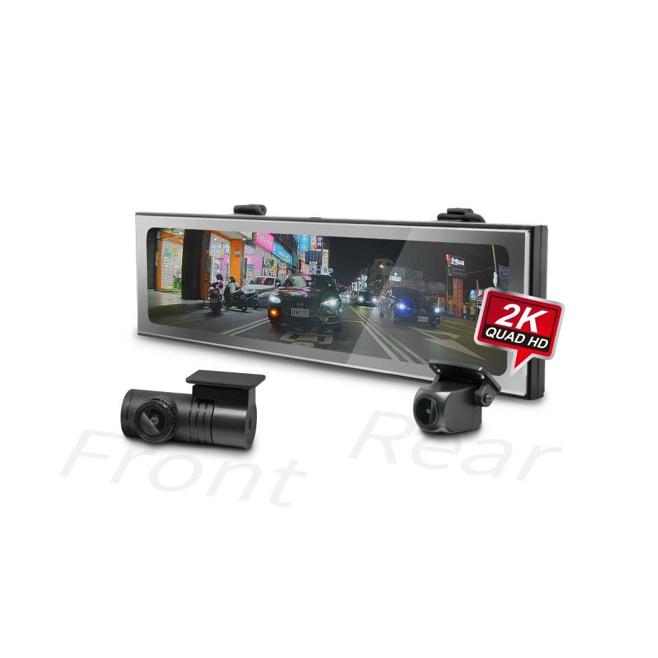 DOD RXW968行車記錄器 全新 送128G (公司貨) 電子後視鏡 前後鏡獨立雙鏡頭 1440p 測速+倒車顯影