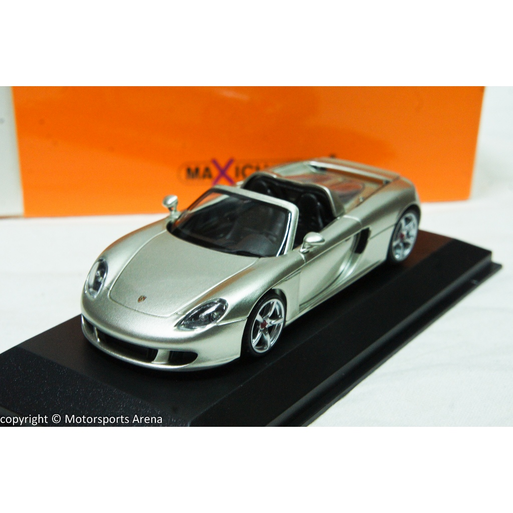 【現貨特價】1:43 Minichamps Porsche Carrera GT 2003 銀色/紅色