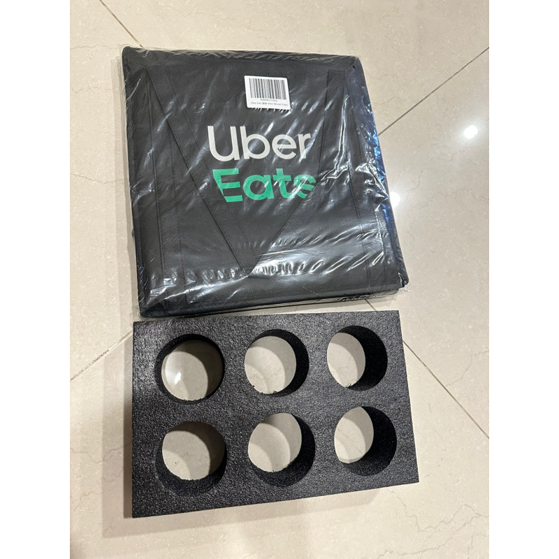 Ubereats UE 全新正版公司官網小保溫袋含六格杯架優食外送小包便當袋飲料袋