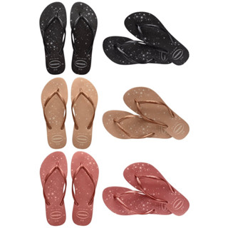 現貨 巴西人字拖Havaianas 女款 Slim gloss閃耀星系列/ 黑/ 古銅/ 玫瑰芭蕾