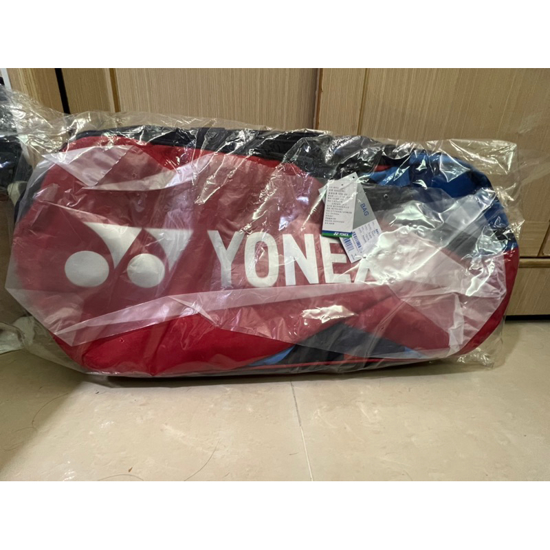 YONEX 超大羽球球拍袋 矩形包 紅藍配色