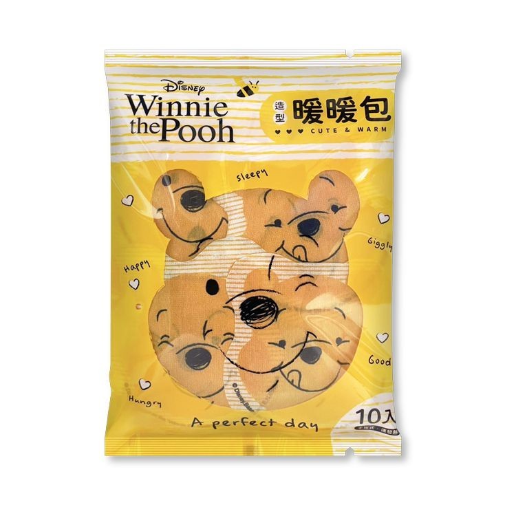 御衣坊 Winnie The Pooh 小熊維尼造型暖暖包(表情款)10入 圖案隨機出貨  賞味期：2025/10/31