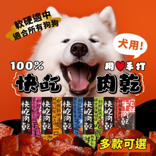 快吃肉乾 狗零食 肉乾 台灣製 手工零食 鮮肉零食 狗肉乾 狗肉條 狗點心 純肉零食 100g