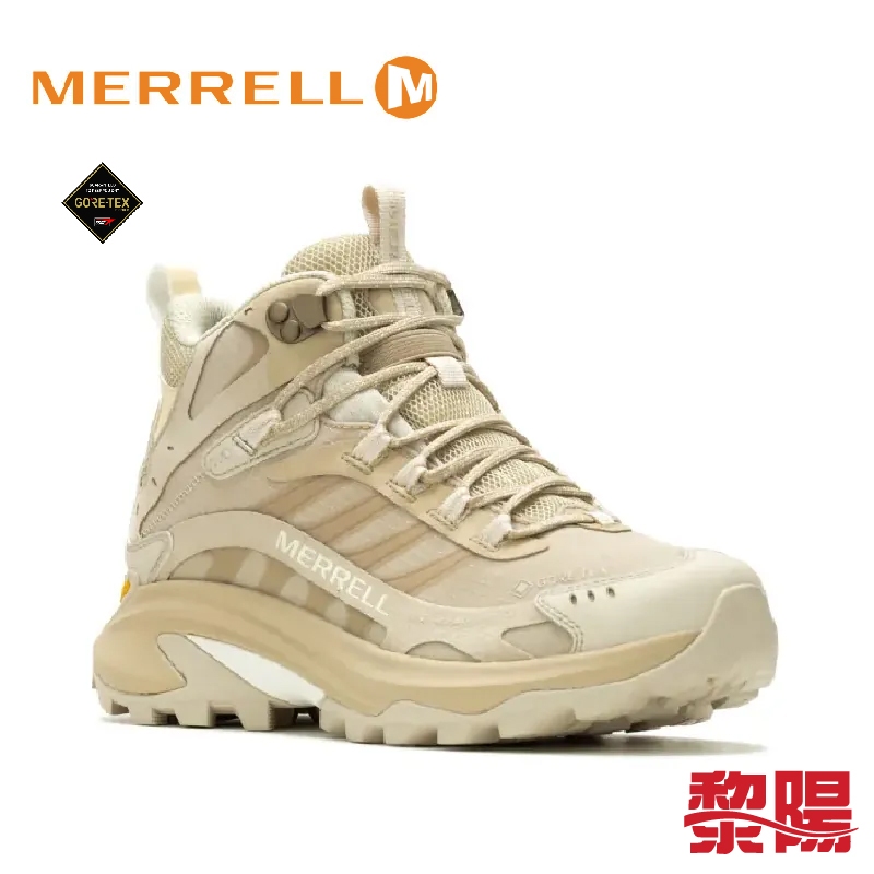 MERRELL MOAB SPEED 2 MID GORE-TEX® 輕量戶外高筒靴 卡其 女 33ML037830