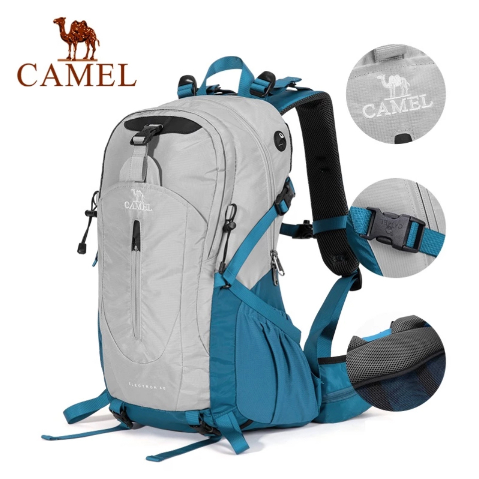 CAMEL CROWN駱駝 登山包 40L戶外雙肩背包 大容量【附防雨罩】