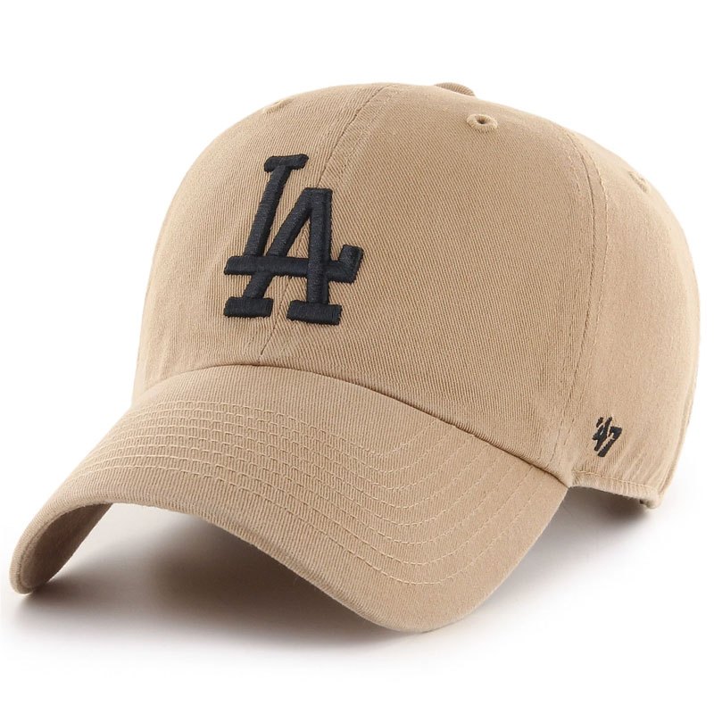 【'47 Brand】MLB DODGERS '47 CLEAN UP 洛杉磯 道奇 老帽 / 棒球帽 (卡其x黑色)