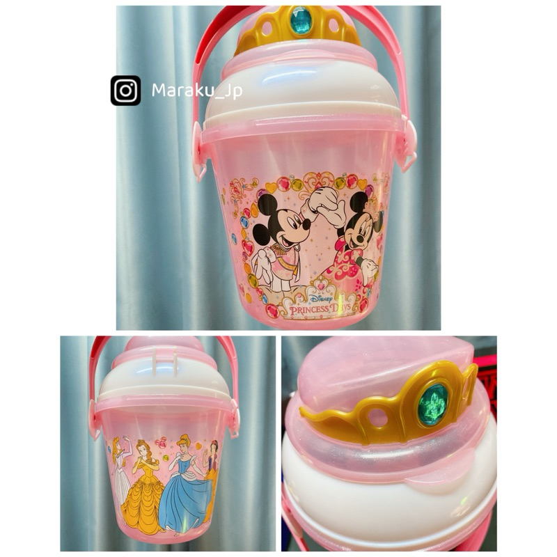 二手收藏品🇯🇵日本東京迪士尼樂園 米奇 米妮 睡美人 貝兒 灰姑娘 白雪公主 爆米花桶 置物桶 發票桶 餅乾桶