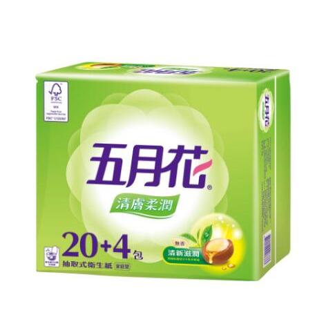 直播專拍 6元一包+免運 五月花 清膚柔潤 抽取式 衛生紙100抽 滿額出貨