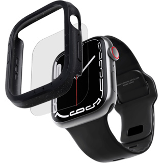 CASETiFY Apple Watch 強悍防摔保護殼 連螢幕保護貼 黑色 四個尺寸