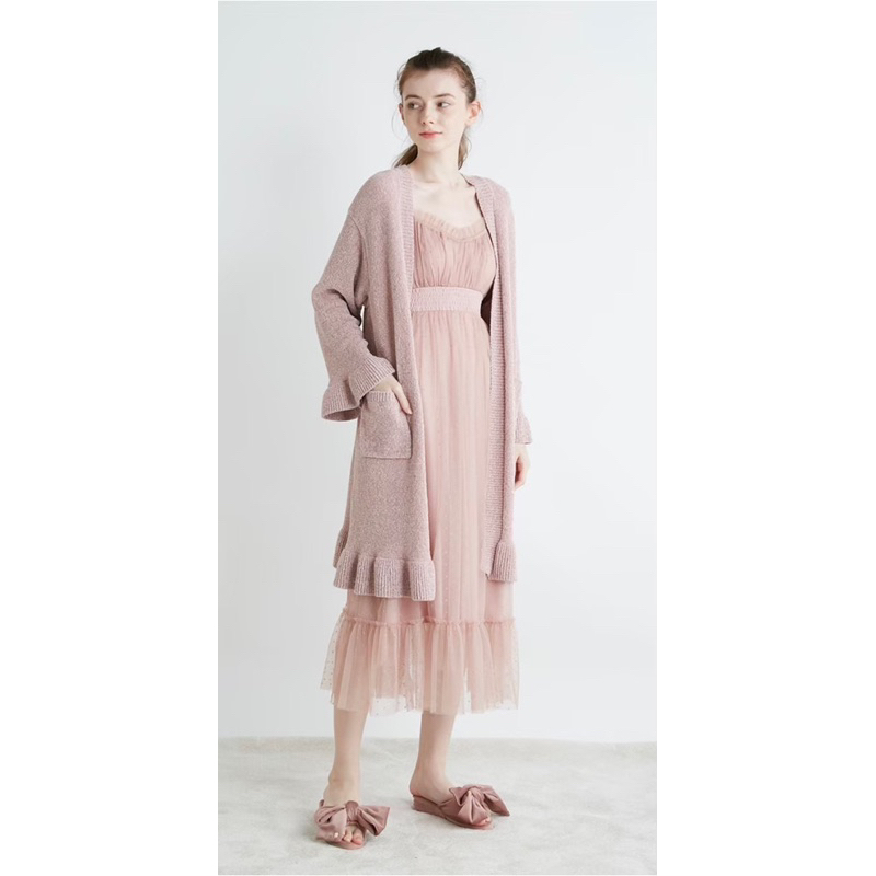 全新日本睡衣服飾品牌gelato pique 金蔥外套-粉色
