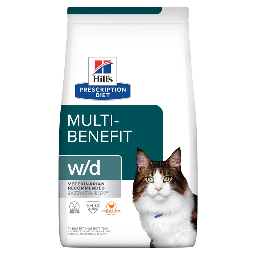 [短效出清] 希爾思 Hill's 貓 wd w/d 消化/體重管理 處方飼料 1.5kg/8.5磅 貓飼料