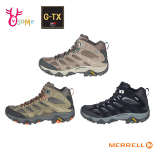 MERRELL高筒登山鞋 男鞋 MOAB 3 MID GTX 防水止滑黃金大底 登山健走鞋 多功能越野運動鞋 I8319