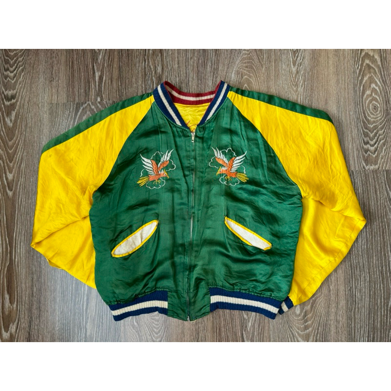 Vintage 50s Korea souvenir jacket 原版 橫須賀 外套 古著
