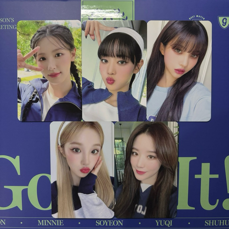 (G)I-DLE Go For It! 2024年曆成員小卡