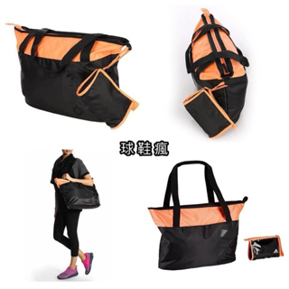 『球鞋瘋』Adidas 黑橘 旅行袋 健身袋 收納袋 購物袋 運動包 手提包 肩背包 S12456 附小包零錢包