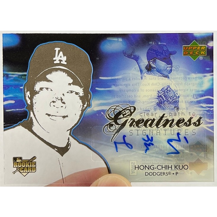 MLB 球員卡 郭泓志 2006 Upper Deck Future Stars 透明塑膠卡 簽名 簽名卡