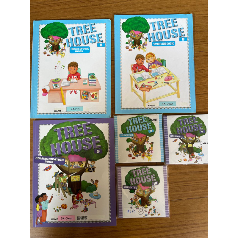 合購價，何嘉仁Tree house homework book/workbook/communication/CD