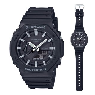 CASIO G-SHOCK 八角型錶殼雙顯錶-黑白 (GA-2100-1A)