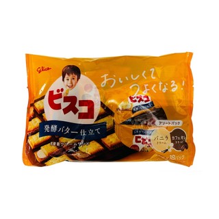 glico格力高 BISCO香草咖啡雙味餅乾 32片入