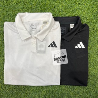 Adidas POLO衫 女款 短袖 上衣 排汗 跑步 輕便 黑HY2702 白HY2703