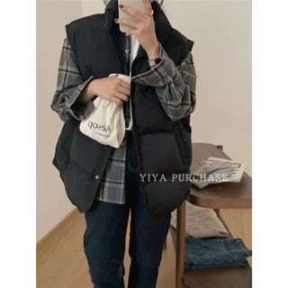 蔓莎💞馬甲棉服 Dres同款韓國東大門2025冬季寬鬆麵包服羽絨棉馬甲女背心坎肩外套