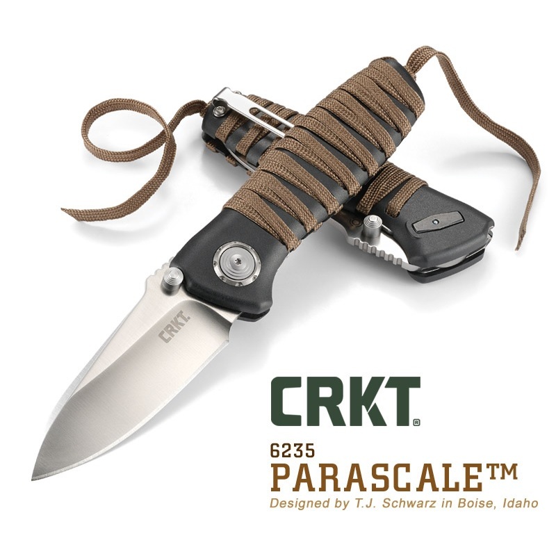 【野道家】CRKT PARASCALE D2傘繩鋼折刀 小刀 折疊刀 6235