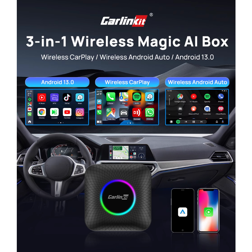 抖音推薦 2024 carlinkit 車連易 carplay 轉安卓 13 系統 車機 盒子 適用 MG HS