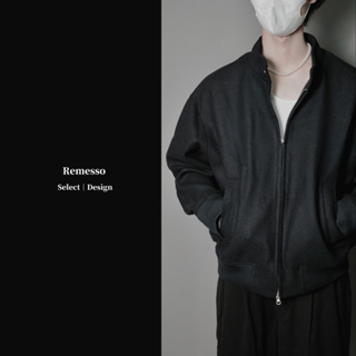 Remesso Select｜J04 重磅羊毛混紡棒球夾克 Wool-Blend Bomber Jacket
