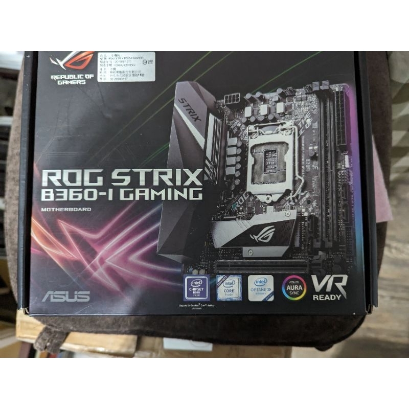 華碩 asus ROG STRIX B360-I GAMING 主機板 itx 8代 9代 b360 z390