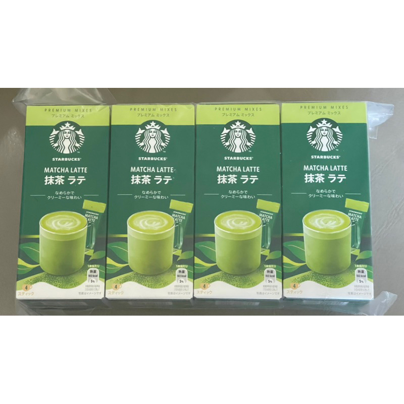 現貨STARBUCKS 星巴克 特選系列抹茶拿鐵（1盒4入）