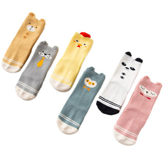 冬季 超厚高筒兒童襪 / 嬰幼兒 可愛動物襪子 / 立體小中筒毛圈襪 寶寶毛巾襪子 / 止滑 防滑 兒童襪子 高筒襪