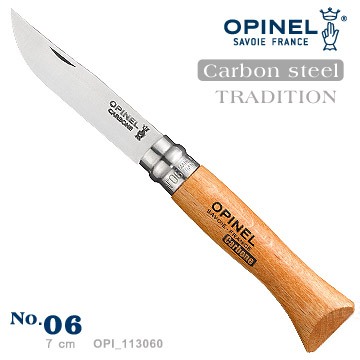 📢光世界 OPINEL No.06 碳鋼折刀/櫸木刀柄 OPI_ 113060 7cm 法國刀 折刀 碳鋼系列 No.6