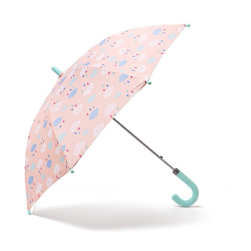 韓國 Has 兒童雨傘 粉紅雲朵 手動 不傷手 不夾手設計 雨傘 幼兒雨傘 小雨傘 陽傘 女孩雨傘