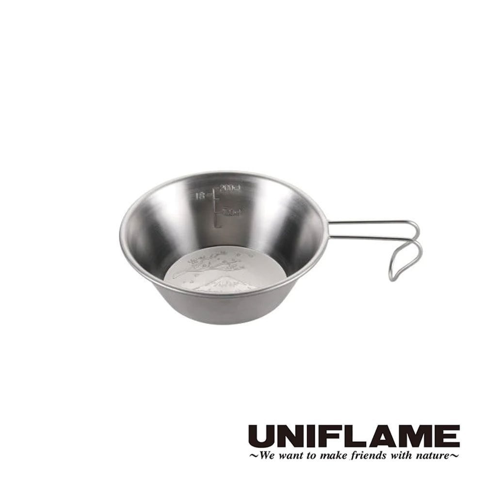 【日本 UNIFLAME】UNIFLAME 富士山櫻花提耳碗 300ml U668665 戶外 露營 登山 野炊 餐具