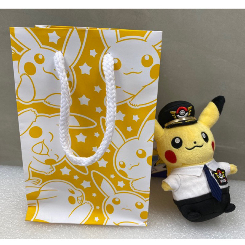 【在台現貨】日本寶可夢 Pokemon 羽田機場限定 第二代機師 機長 皮卡丘吊飾 娃娃 附限定紙袋