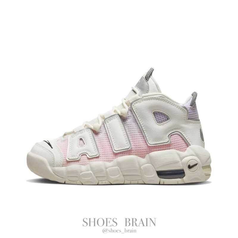 【白頭鞋腦👨🏻‍🦳】NIKE AIR MORE UPTEMPO 氣墊 白粉 女鞋大童 休閒鞋｜DQ0514-100｜現貨