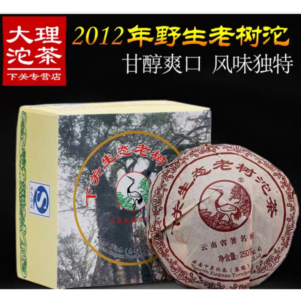 [震宇普洱茶] 野生茶 10送1 下關 2012 250g 生態老樹 沱茶