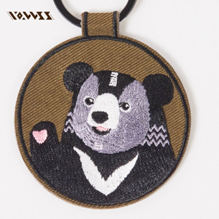 【森林動物系列】熊麻吉 黑熊 刺繡 鑰匙圈 電繡