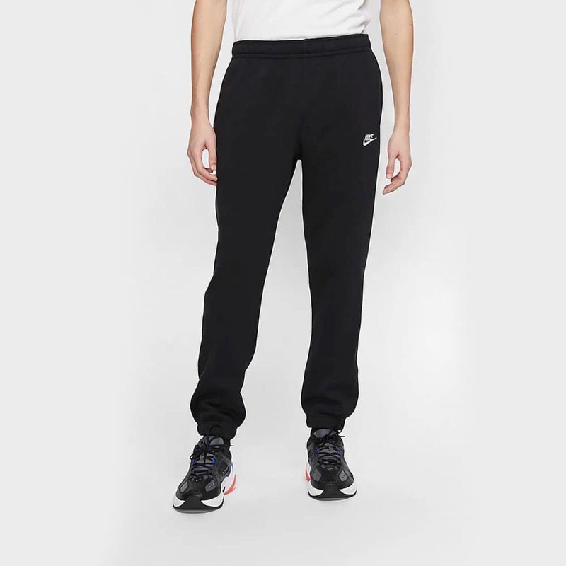 特價NIKE NSW PANTS 男款 黑色 基本款 長褲 棉褲 縮口 刷毛 刺繡 BV2738-010