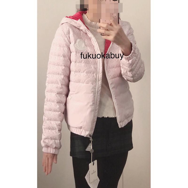 全新真品現貨 Moncler 羽絨外套 Petale 14Y 淡粉色 約大人1號