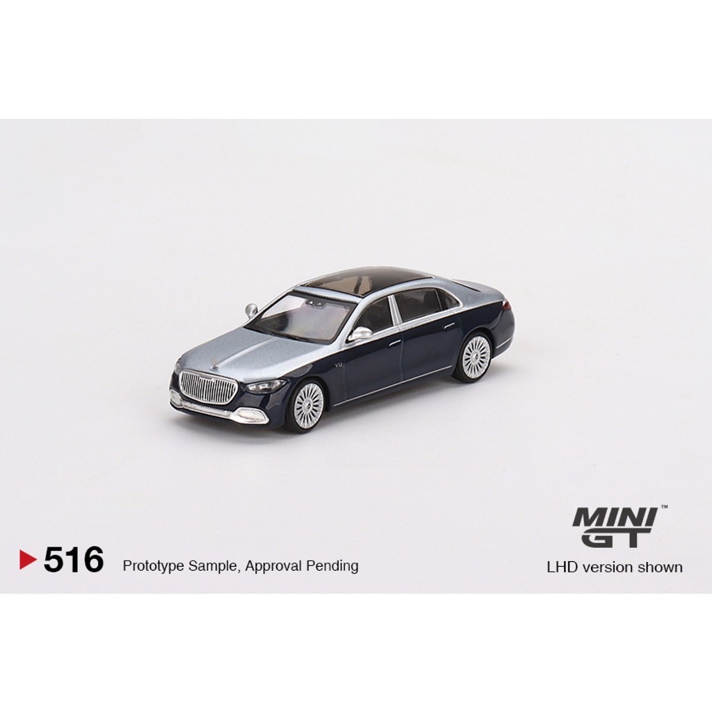 MINI GT #516 賓士 邁巴赫 Mercedes-Maybach S680 Cirrus Silver右駕 現貨