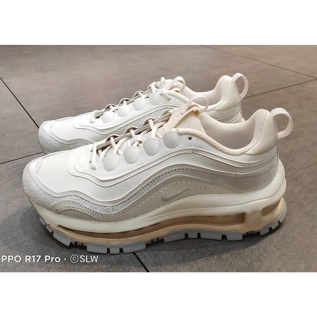 『 SLW 』FB4496-001 女 NIKE AIR MAX 97 FUTURA 氣墊 子彈 米白 休閒鞋 41